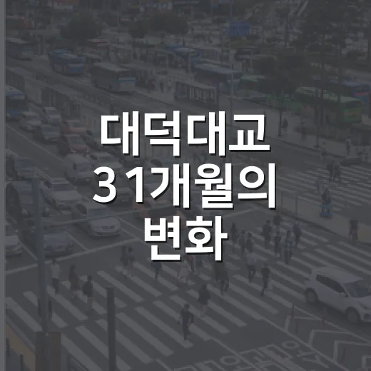 대덕대교 31개월의 변화