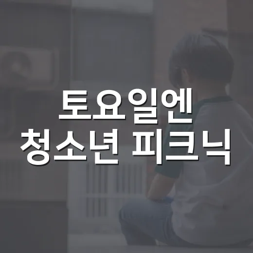 토요일엔 청소년 피크닉