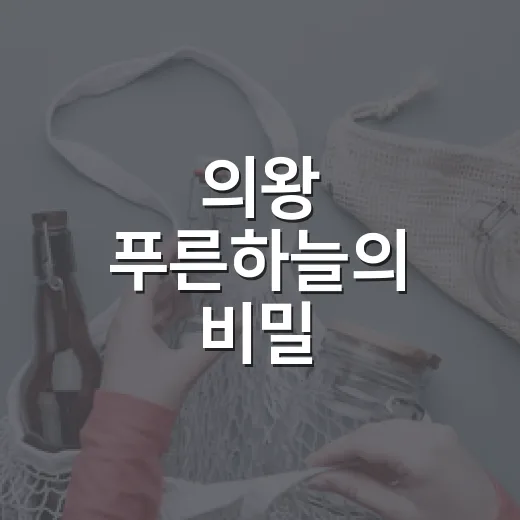 의왕 푸른하늘의 비밀