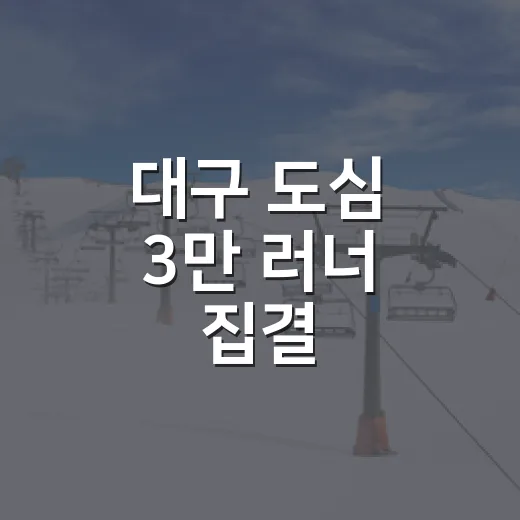 대구 도심 3만 러너 집결
