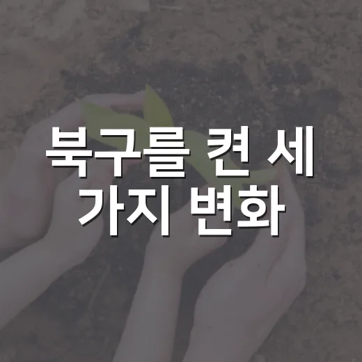 북구를 켠 세 가지 변화