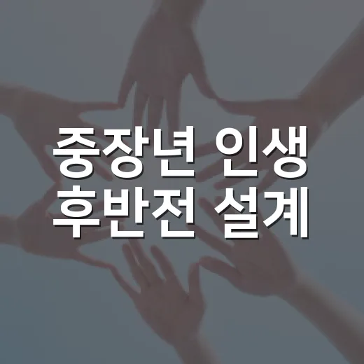 중장년 인생 후반전 설계