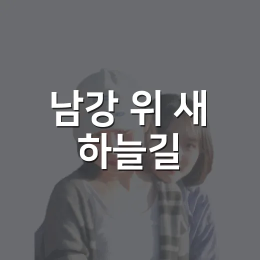 남강 위 새 하늘길