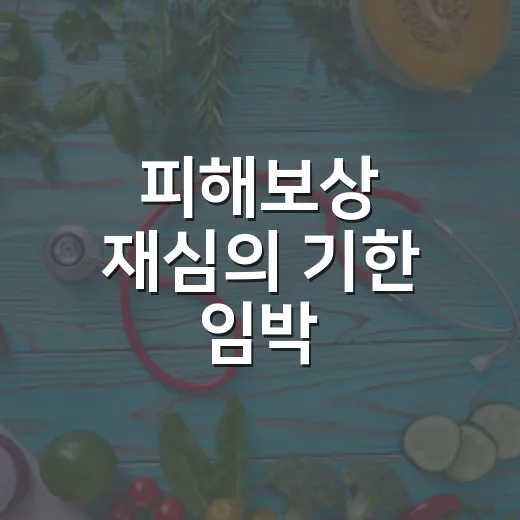 피해보상 재심의 기한 임박
