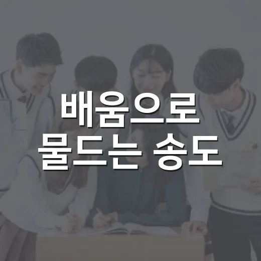 배움으로 물드는 송도