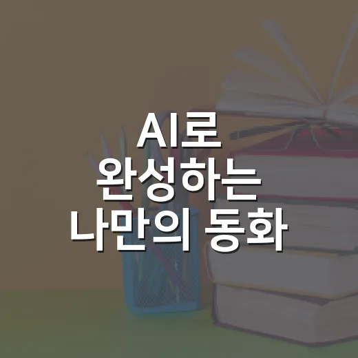 AI로 완성하는 나만의 동화