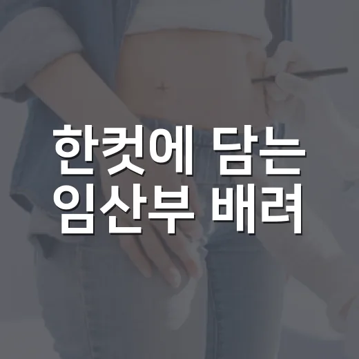 한컷에 담는 임산부 배려