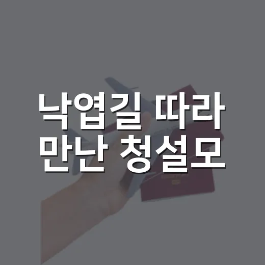 낙엽길 따라 만난 청설모