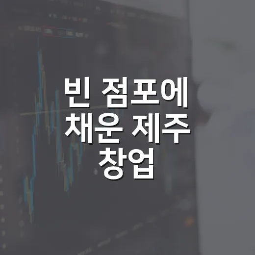 빈 점포에 채운 제주 창업