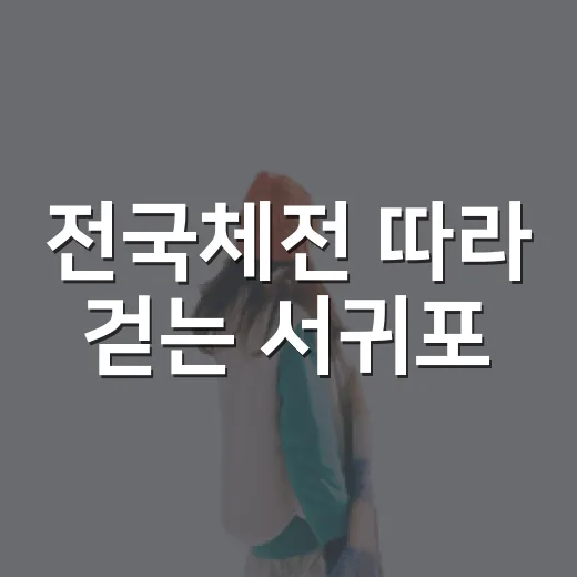 전국체전 따라 걷는 서귀포