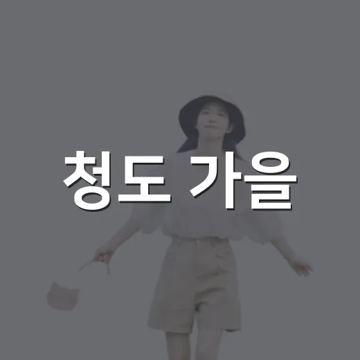 청도 가을, 반시와 웃음