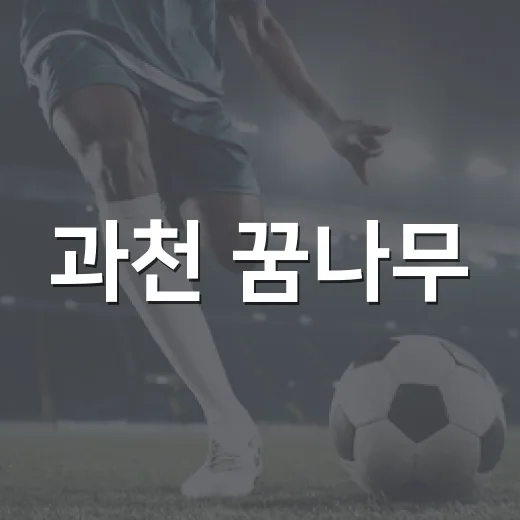 과천 꿈나무, 트랙을 달리다