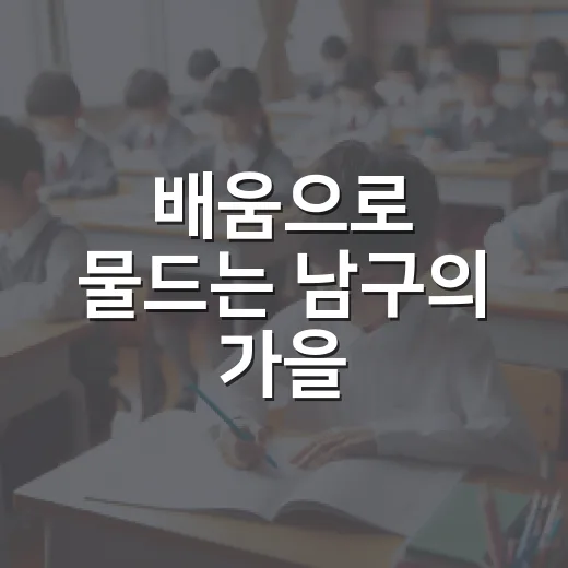 배움으로 물드는 남구의 가을