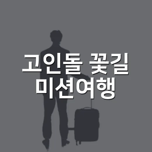 고인돌 꽃길 미션여행