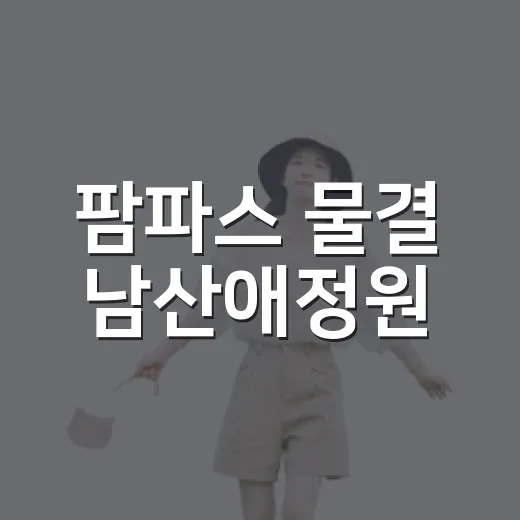 팜파스 물결 남산애정원