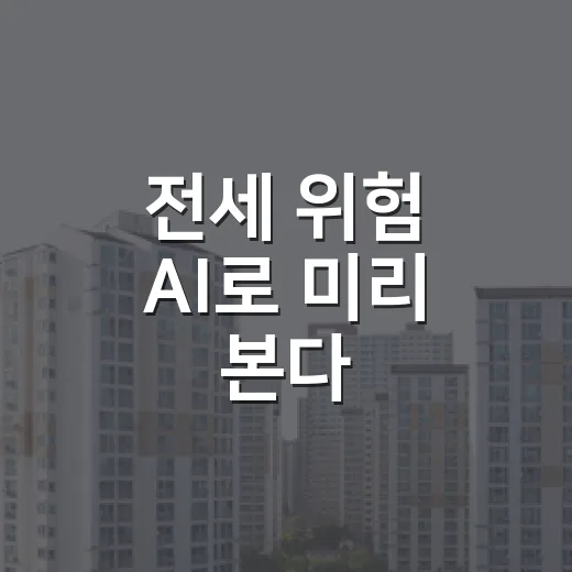 전세 위험 AI로 미리 본다