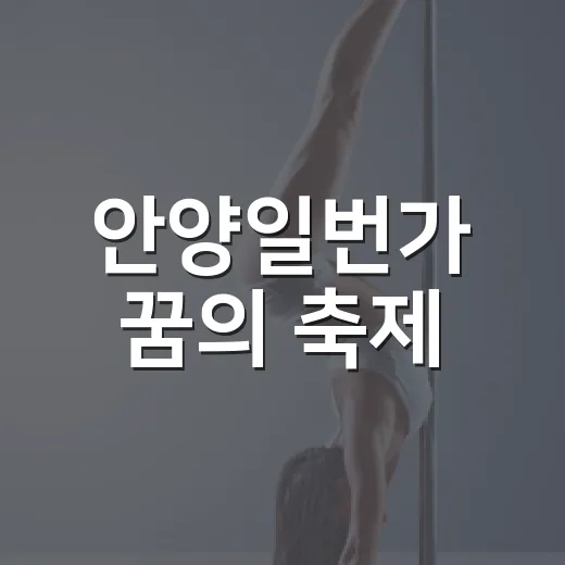 안양일번가 꿈의 축제