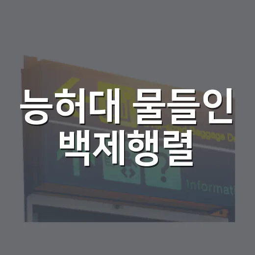 능허대 물들인 백제행렬
