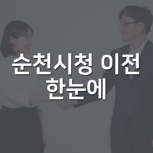 순천시청 이전 한눈에