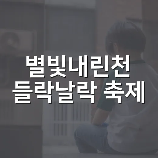 별빛내린천 들락날락 축제