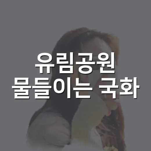 유림공원 물들이는 국화