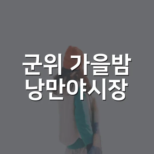 군위 가을밤 낭만야시장