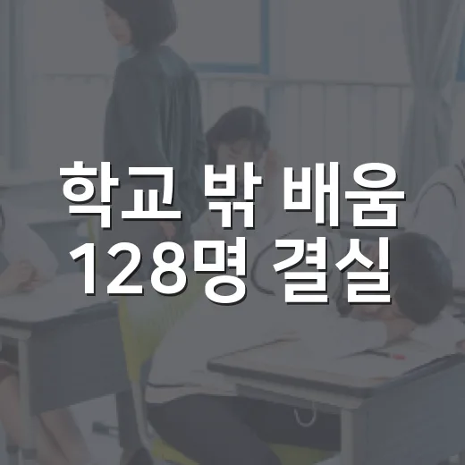 학교 밖 배움 128명 결실