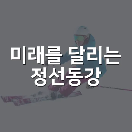 미래를 달리는 정선동강