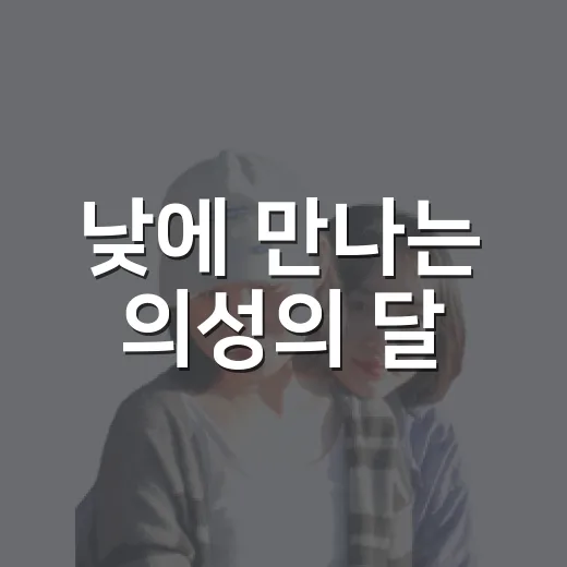 낮에 만나는 의성의 달