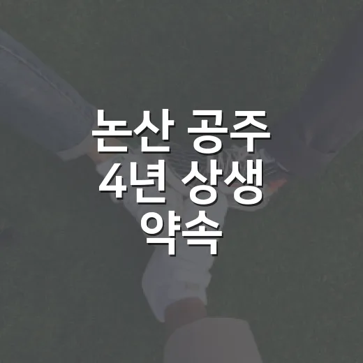 논산 공주 4년 상생 약속