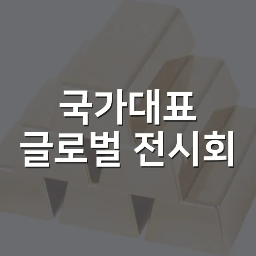 국가대표 글로벌 전시회, 2030년 5개 이상