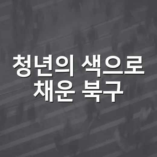 청년의 색으로 채운 북구