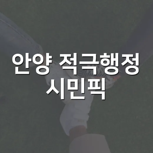 안양 적극행정 시민픽