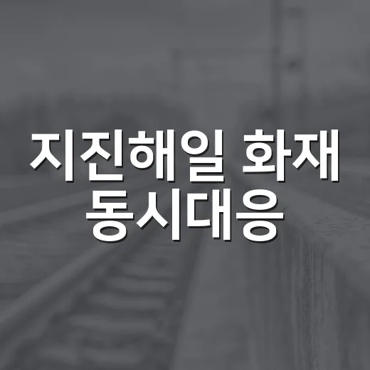 지진해일 화재 동시대응