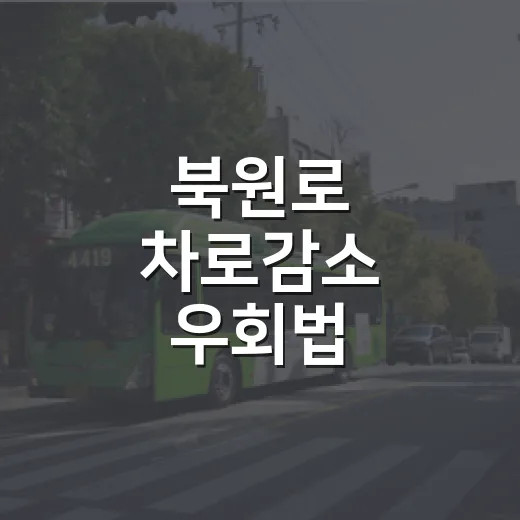 북원로 차로감소 우회법