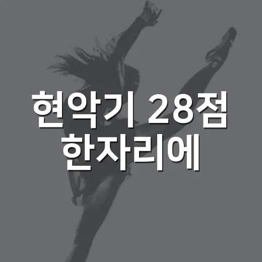 현악기 28점 한자리에