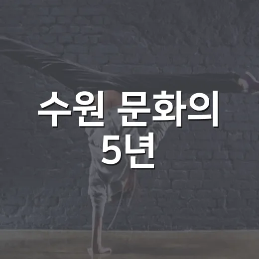 수원 문화의 5년, 축제로