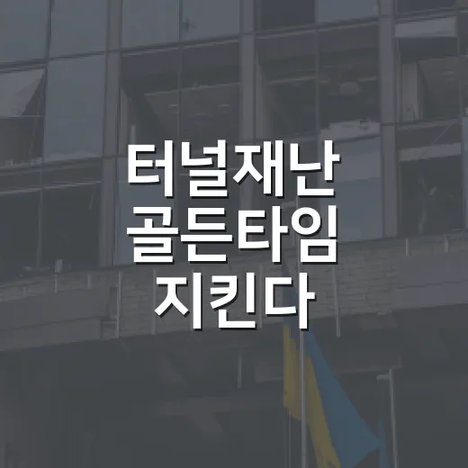 터널재난 골든타임 지킨다