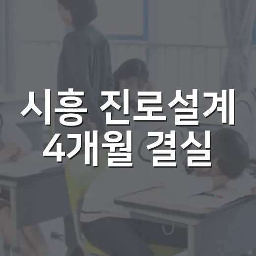 시흥 진로설계 4개월 결실