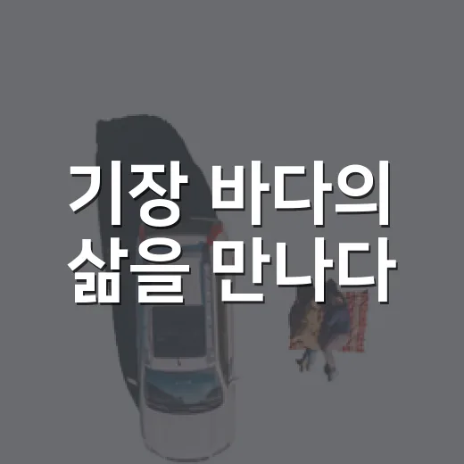 기장 바다의 삶을 만나다