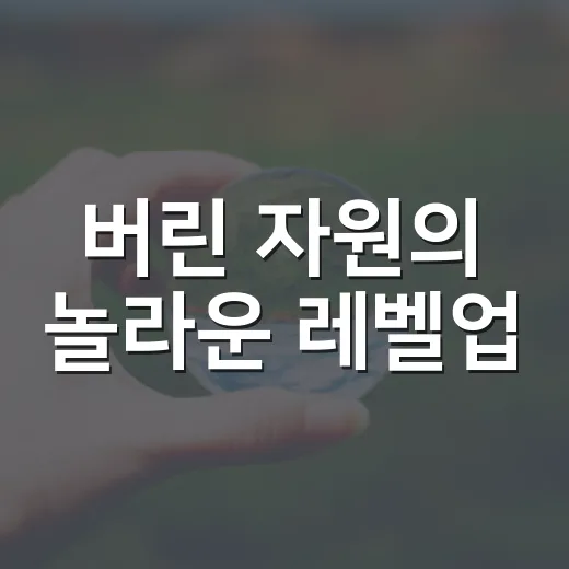버린 자원의 놀라운 레벨업