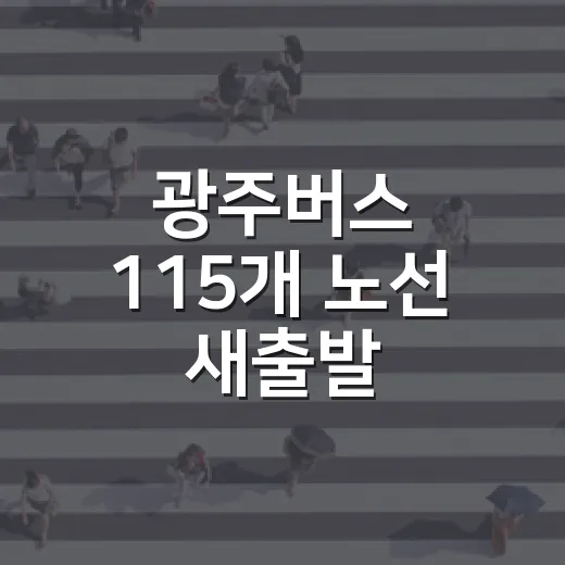광주버스 115개 노선 새출발