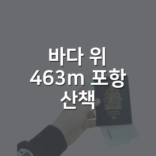 바다 위 463m 포항 산책