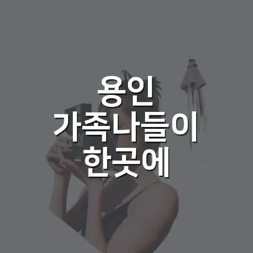 용인 가족나들이 한곳에