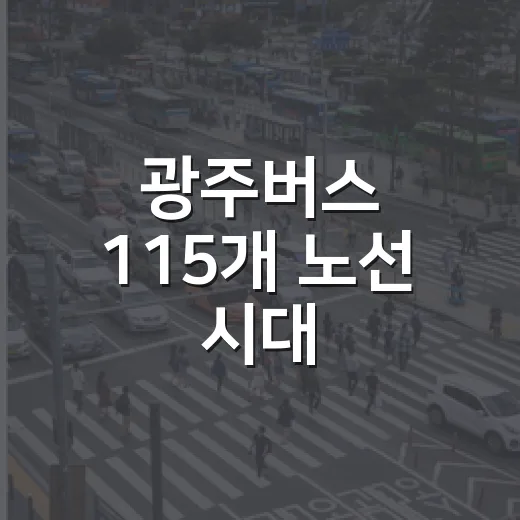 광주버스 115개 노선 시대