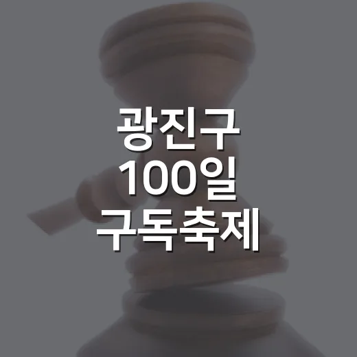 광진구 100일 구독축제
