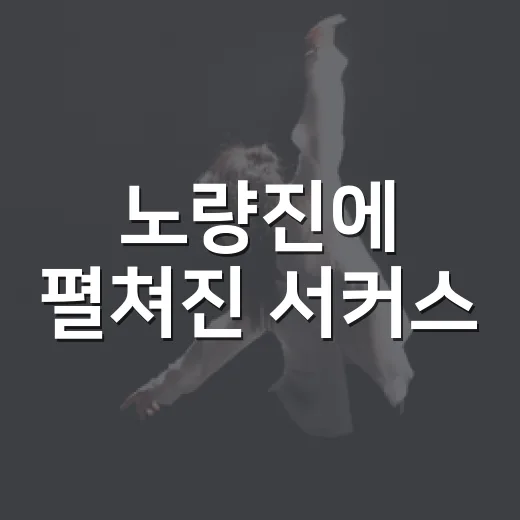 노량진에 펼쳐진 서커스
