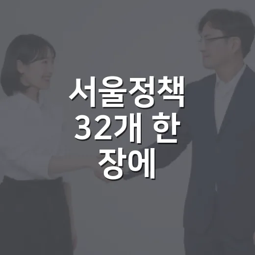 서울정책 32개 한 장에