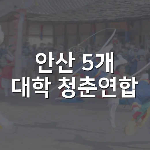 안산 5개 대학 청춘연합
