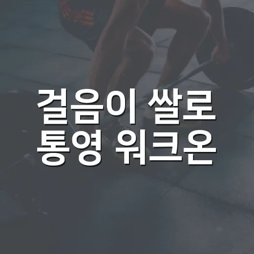 걸음이 쌀로 통영 워크온